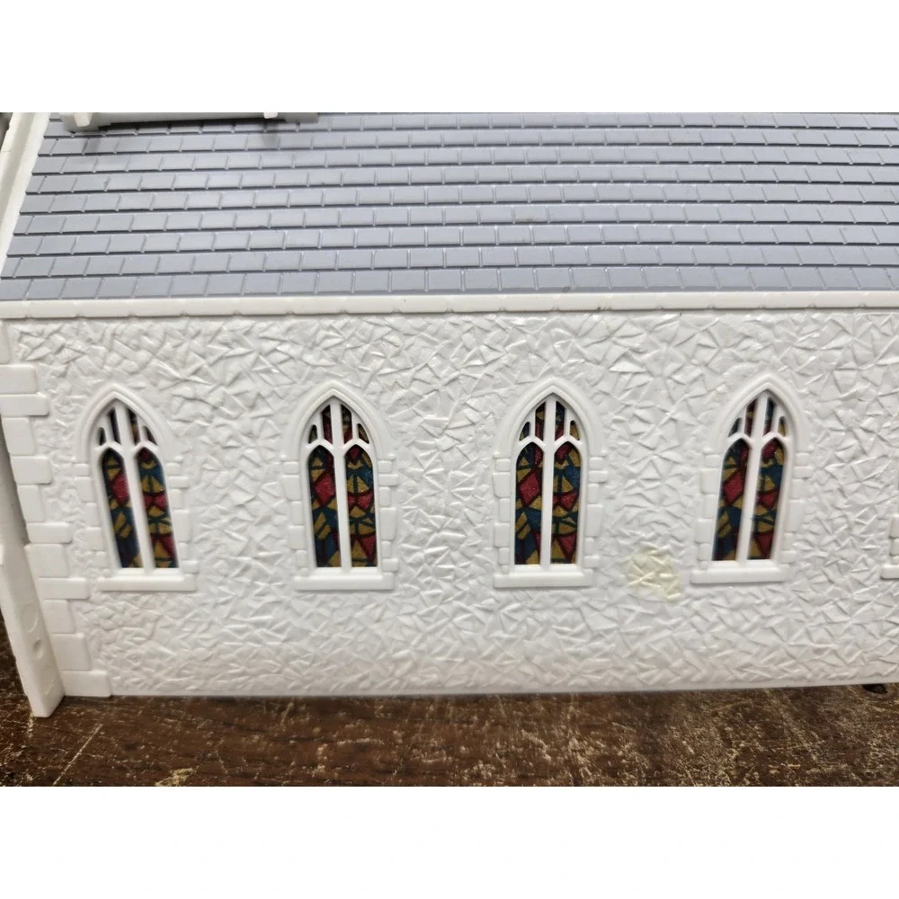 Vintage Bachmann Plasticville USA Church 1600-100 O S Gauge Original Box Train
